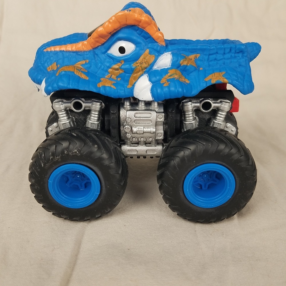 Monster Jam Megalodon Monster Truck Kids 1:64 Blue Excellent Die-Cast Shark Toy
